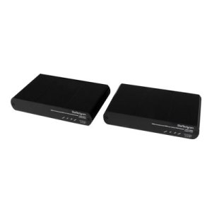 StarTech.com Extender console KVM HDMI via Cat 5e/Cat 6 USB con video non compresso 1080p - 100 m - Trasmettitore e ricevitore AV - Cablato - 100 m - 1920 x 1200 Pixel - Nero - Alluminio