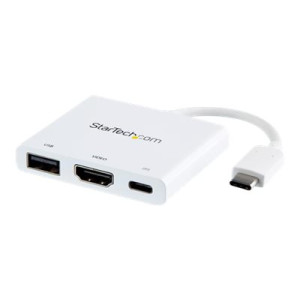 StarTech.com USB-C to HDMI Adapter - White - 4K 30Hz -...