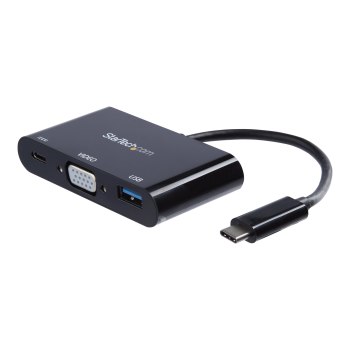 StarTech.com USB-C auf VGA Multifunktions-Adapter mit USB-A Port und Power Delivery