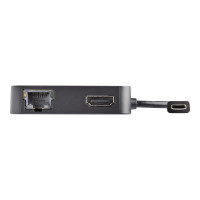 StarTech.com USB C Multiport Adapter, Portable USB-C Mini Dock 4K HDMI Video, Gigabit Ethernet, USB 3.0 Hub (1x USB-A 1x USB-C), USB Type-C Multiport Adapter, Thunderbolt 3 Compatible