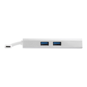 StarTech.com USB-C Multiport Adapter, USB-C Travel Docking Station with 4K HDMI, 60W Power Delivery Pass-Through, GbE, 2pt USB-A 3.0 Hub, Portable Mini USB Type-C Dock for Laptop, White