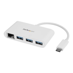 StarTech.com 3 Port USB C Hub w/ Gigabit Ethernet –...