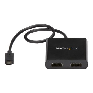 StarTech.com 2-Port Multi Monitor Adapter, USB-C to 2x HDMI Video Splitter, USB Type-C DP Alt Mode to HDMI MST Hub, Dual 4K 30Hz or 1080p 60Hz, Compatible with Thunderbolt 3, Windows Only