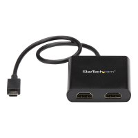 StarTech.com 2-Port Multi Monitor Adapter, USB-C to 2x HDMI Video Splitter, USB Type-C DP Alt Mode to HDMI MST Hub, Dual 4K 30Hz or 1080p 60Hz, Compatible with Thunderbolt 3, Windows Only