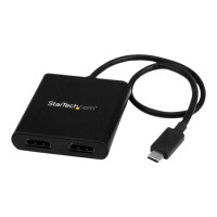 StarTech.com 2-Port Multi Monitor Adapter, USB-C to 2x HDMI Video Splitter, USB Type-C DP Alt Mode to HDMI MST Hub, Dual 4K 30Hz or 1080p 60Hz, Compatible with Thunderbolt 3, Windows Only