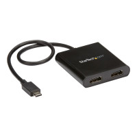 StarTech.com 2-Port Multi Monitor Adapter, USB-C to 2x HDMI Video Splitter, USB Type-C DP Alt Mode to HDMI MST Hub, Dual 4K 30Hz or 1080p 60Hz, Compatible with Thunderbolt 3, Windows Only