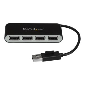 StarTech.com Mobiler 4-Port-USB 2.0-Hub mit integriertem...