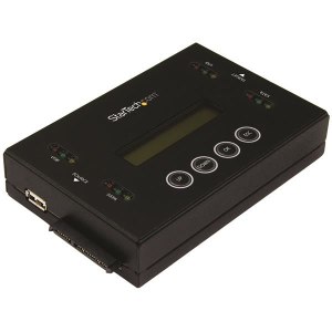 StarTech.com Laufwerks Duplizierer und Löscher für USB Sticks und 2,5 / 3,5" SATA Laufwerke - 1:1 duplizierung plus Cross-interface - Festplatte / USB-Drive-Duplikator - 1 Schächte (Serial ATA-600 / USB)