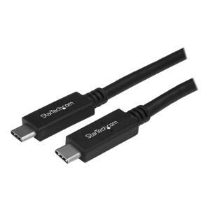 StarTech.com Cavo USB-C con Power Delivery PD (3A) - M/M - Certificato USB 3.0 da 2m - 2 m - USB C - USB C - USB 3.2 Gen 1 (3.1 Gen 1) - 5000 Mbit/s - Nero