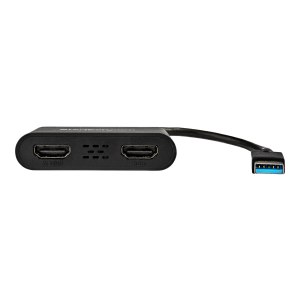 StarTech.com USB 3.0 to Dual HDMI Adapter - 4K 30Hz - External Video & Graphics Card - Dual Monitor Display Adapter - Supports Windows (USB32HD2)