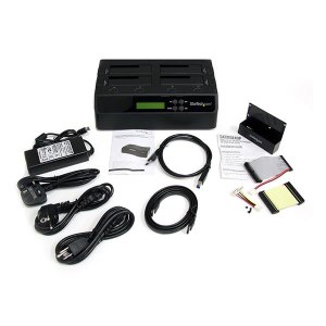 StarTech.com Dock duplicatore per dischi rigidi 1:3 indipendente eSATA USB 3.0 a SATA 4 alloggiamenti - 2.5,3.5" - SATA - Seriale ATA II - 78 W - 110-240 V - 12 V - 6,5 A