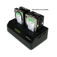 StarTech.com 4 Bay Festplatten Kopierstation USB 3.0 / eSATA auf SATA - HDD 1:3 Duplikator - Standalone Festplattenkloner - Festplattenduplikator - 4 Schächte (SATA-300)