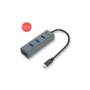 i-tec USB-C 3.1 Metal HUB - Hub - 4 x SuperSpeed USB 3.0