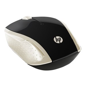 HP 200 - Maus - rechts- und linkshändig - optisch - kabellos - 2.4 GHz - kabelloser Empfänger (USB)