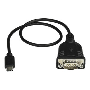 StarTech.com USB C to Serial Adapter Cable 16″...