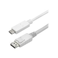 StarTech.com 3ft/1m USB C to DisplayPort 1.2 Cable 4K 60Hz, USB-C to DisplayPort Adapter Cable HBR2, USB Type-C DP Alt Mode to DP Monitor Video Cable, Compatible with Thunderbolt 3, White