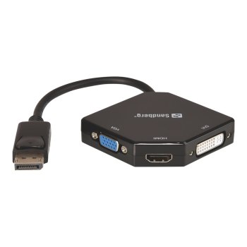 SANDBERG Adapter DP>HDMI+DVI+VGA - Videokonverter