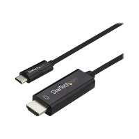 StarTech.com 6ft (2m) USB C to HDMI Cable, 4K 60Hz USB Type C to HDMI 2.0 Video Adapter Cable, Thunderbolt 3 Compatible, Laptop to HDMI Monitor/Display, DP 1.2 Alt Mode HBR2 Cable, Black - 4K USB-C Video Cable (CDP2HD2MBNL)