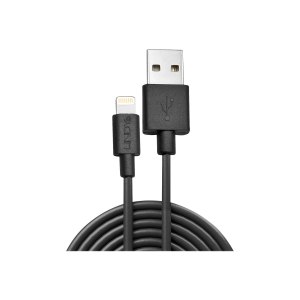 Lindy 31320 - 1 m - Lightning - USB A - Nero - Dritto -...