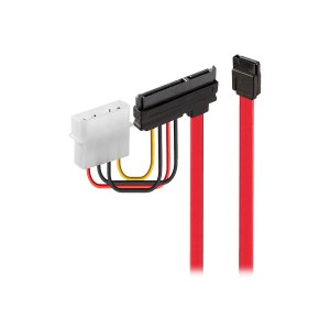 Lindy SATA cable - 4 PIN internal power, SATA to SATA combo (F)