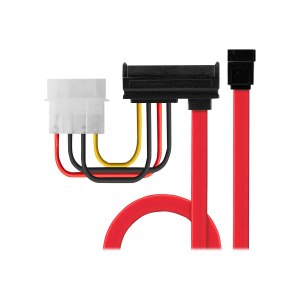 Lindy SATA-Kabel - interne Stromversorgung, 4-polig, SATA zu SATA Combo (W)