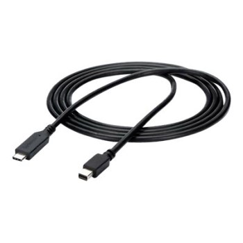 StarTech.com 1,8m USB-C auf Mini DisplayPort Kabel - USB C zu mDP Kabel - 4K 60Hz - Schwarz - DisplayPort-Kabel - 24 pin USB-C (M)