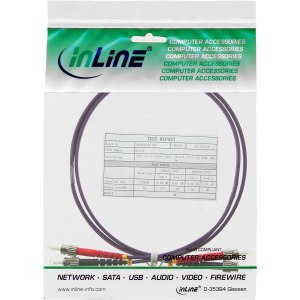 InLine Patch cable - ST multi-mode (P) to ST multi-mode (P)