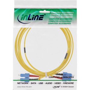 InLine Network cable - SC single-mode (P) to SC single-mode (P)