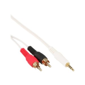 InLine Audio cable - mini jack (M) to RCA x 2 (M)