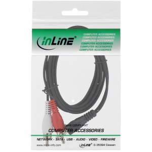 InLine Audio cable - RCA x 2 (M) to stereo mini jack (M)
