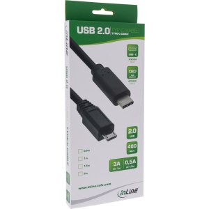 InLine USB-Kabel - USB-C (M) zu Micro-USB Typ B (M)