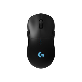 Logitech G Pro - Maus - rechts- und linkshändig - optisch - kabellos - 2.4 GHz - kabelloser Empfänger (USB)