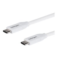 StarTech.com USB-C auf USB-C Kabel mit 5A Power Delivery - 4m - Weiss - ST/ST - USB 2.0 - USB-IF zertifiziert - USB Typ C Kabel - USB-Kabel - USB-C (M)