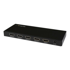 StarTech.com Sdoppiatore Splitter HDMI a 4 porte - 60Hz - HDMI - 4x HDMI - 3840 x 2160 Pixel - Nero - 4K Ultra HD - 60 Hz