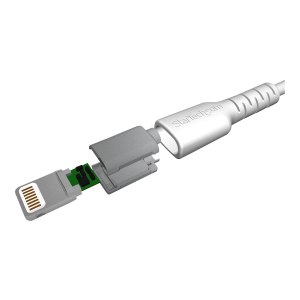 StarTech.com 1m USB-A auf Lightning-Kabel - Hochbelastbare, robuste Aramidfaser - USB Typ-A auf Lightningkabel - Lade-/Synchronisationskabel - Apple MFi-zertifiziert iPad/iPhone 12 - Weiß (RUSBLTMM1M)