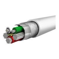 StarTech.com 1m USB-A auf Lightning-Kabel - Hochbelastbare, robuste Aramidfaser - USB Typ-A auf Lightningkabel - Lade-/Synchronisationskabel - Apple MFi-zertifiziert iPad/iPhone 12 - Weiß (RUSBLTMM1M)