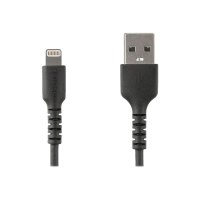 StarTech.com 2m USB-A auf Lightning-Kabel - Hochbelastbare, robuste Aramidfaser - USB Typ-A auf Lightningkabel - Lade-/Synchronisationskabel - Apple MFi-zertifiziert iPad/iPhone 12 - Schwarz (RUSBLTMM2MB)