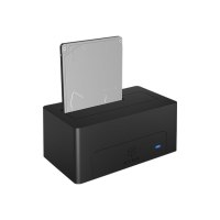 ICY BOX IB-1121-C31 - HDD-Dockingstation mit blaue LED vorn, lüfterlos Schächte: 1 - 2,5" / 3,5" gemeinsam genutzt (6,4 cm/8,9 cm gemeinsam genutzt)