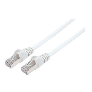 Intellinet Network Patch Cable, Cat6, 2m, White, Copper, S/FTP, LSOH / LSZH, PVC, RJ45, Gold Plated Contacts, Snagless, Booted, Polybag - Patch-Kabel - RJ-45 (M)