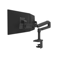 Ergotron LX - Mounting kit (articulating arm, 2 pivots, dual displays bow, base, 2-piece desk clamp, 8" pole, extension)