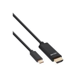 InLine 64113 - 3 m - USB tipo-C - HDMI - Maschio - Maschio - Oro