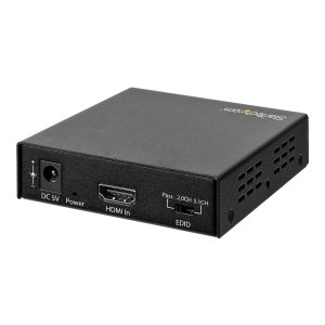 StarTech.com Estrattore Audio HDMI 4K con Supporto 4K 60Hz - 4096 x 2160 Pixel - 1280 x 720,1920 x 1080,1920 x 1200,3840 x 2160,4096 x 2160 - 60 Hz - 5.1 canali - 4096 x 2160 Pixel - Nero