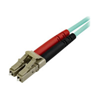 StarTech.com 10 m OM4 LC to LC Multimode Duplex Fiber Optic Patch Cable- Aqua - 50/125 - Fiber Optic Cable - 40/100Gb - LSZH (450FBLCLC10)