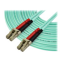 StarTech.com 10 m OM4 LC to LC Multimode Duplex Fiber Optic Patch Cable- Aqua - 50/125 - Fiber Optic Cable - 40/100Gb - LSZH (450FBLCLC10)