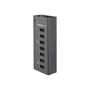 StarTech.com ST7C51224EU USB Ladestation (7 Ports, 5x 1A Ports & 2x 2A Ports, Standalone,  USB Ladestreifen fur mehrere Gerate)