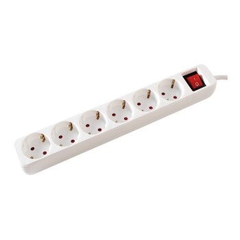VALUE Steckdosenleiste - Wechselstrom 250 V - 3600 Watt - Eingabe, Eingang CEE 7/4 - Ausgangsanschlüsse: 6 (6 x CEE 7/4)