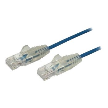 StarTech.com 2 m Cat6-Kabel - Schlankes Cat6-Patchkabel - Blau - Snagless RJ45-Anschlusse - Gigabit-Ethernet-Kabel - 28 AWG - Patch-Kabel - RJ-45 (M)