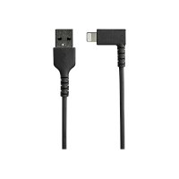 StarTech.com 2m USB-A auf Lightning-Kabel - 90° rechtwinkliges USB Typ-A auf Ladekabel - Synchronisationskabel - Apple MFi-zertifiziert iPad/iPhone 12 - Schwarz (RUSBLTMM2MBR)