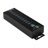 StarTech.com HB30A10AME USB 3.0 hub (10-port, Din-Rail, industrial application, external power supply, overvoltage protection, ESD, 350 W, 15 kV)