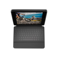 Logitech Rugged Folio - Tastatur und Foliohülle - Apple Smart connector - Französisch - für Apple 10.2-inch iPad (7. Generation, 8. Generation, 9. Generation)